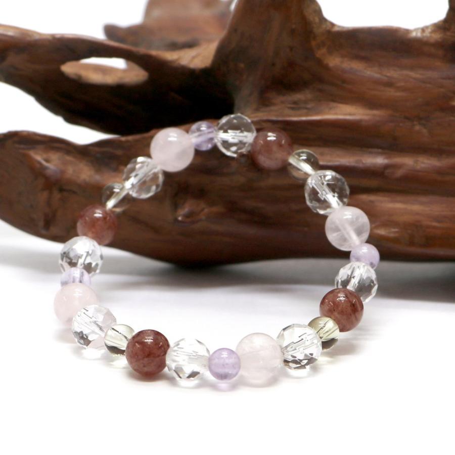 コンビブレスレット レモンクォーツ モスコバイト パワーストーン Bracelet 天然石 |  | 02