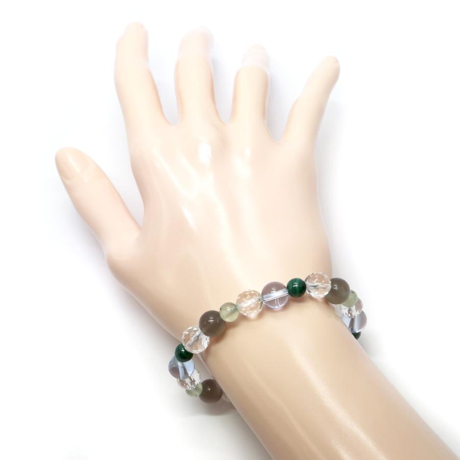 コンビブレスレット マラカイト ブルークォーツ パワーストーン Bracelet 天然石 |  | 03