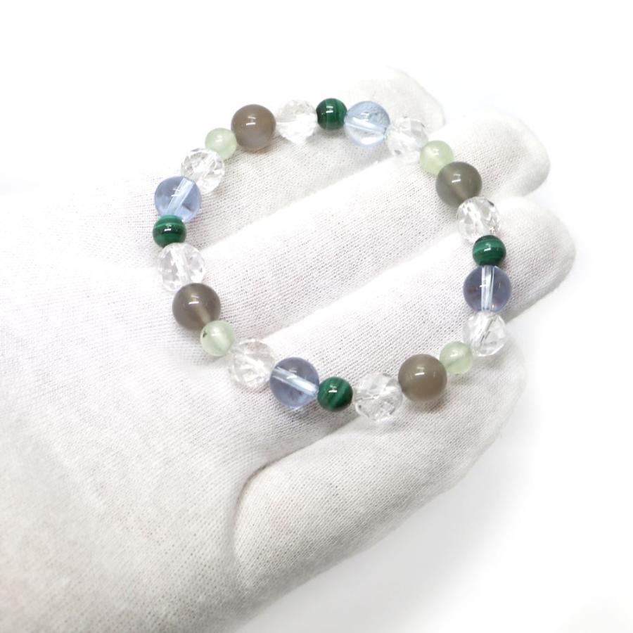 コンビブレスレット マラカイト ブルークォーツ パワーストーン Bracelet 天然石 |  | 04