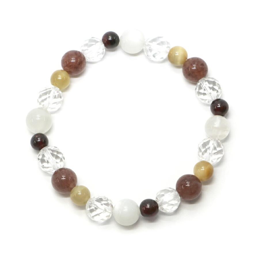 コンビブレスレット ガーネット モスコバイト パワーストーン Bracelet 天然石 |  | 01