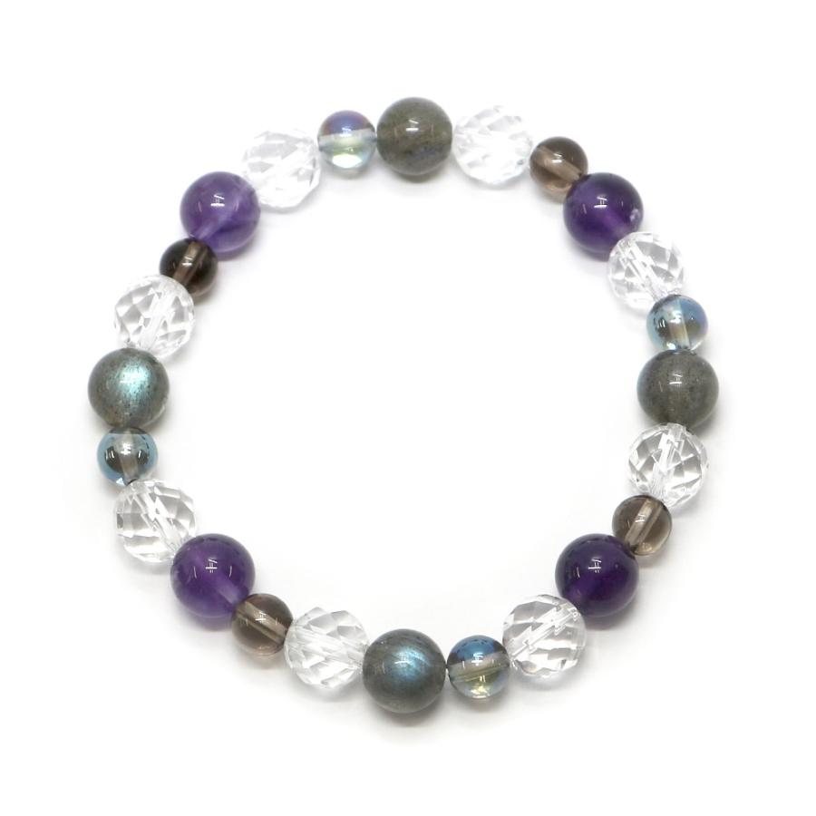 フローライト・クォーツブレス 天然石・パワーストーン・コンビブレスレット |  | 01