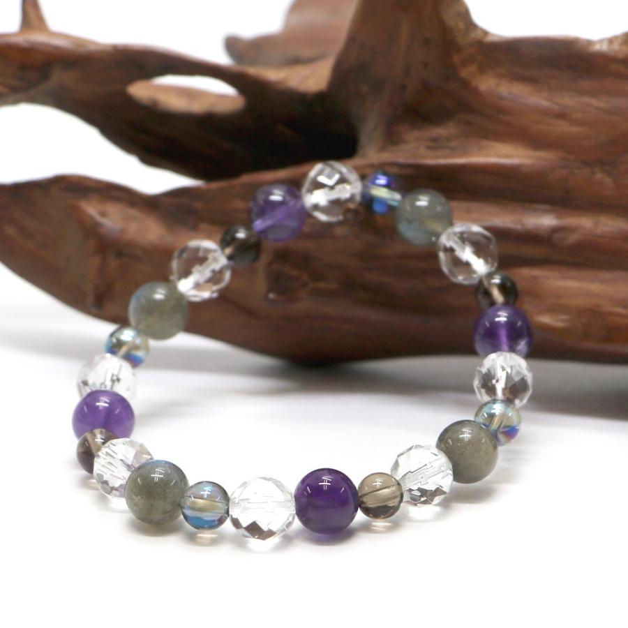 フローライト・クォーツブレス 天然石・パワーストーン・コンビブレスレット |  | 02