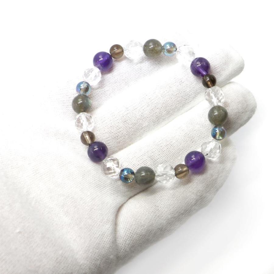 フローライト・クォーツブレス 天然石・パワーストーン・コンビブレスレット |  | 04