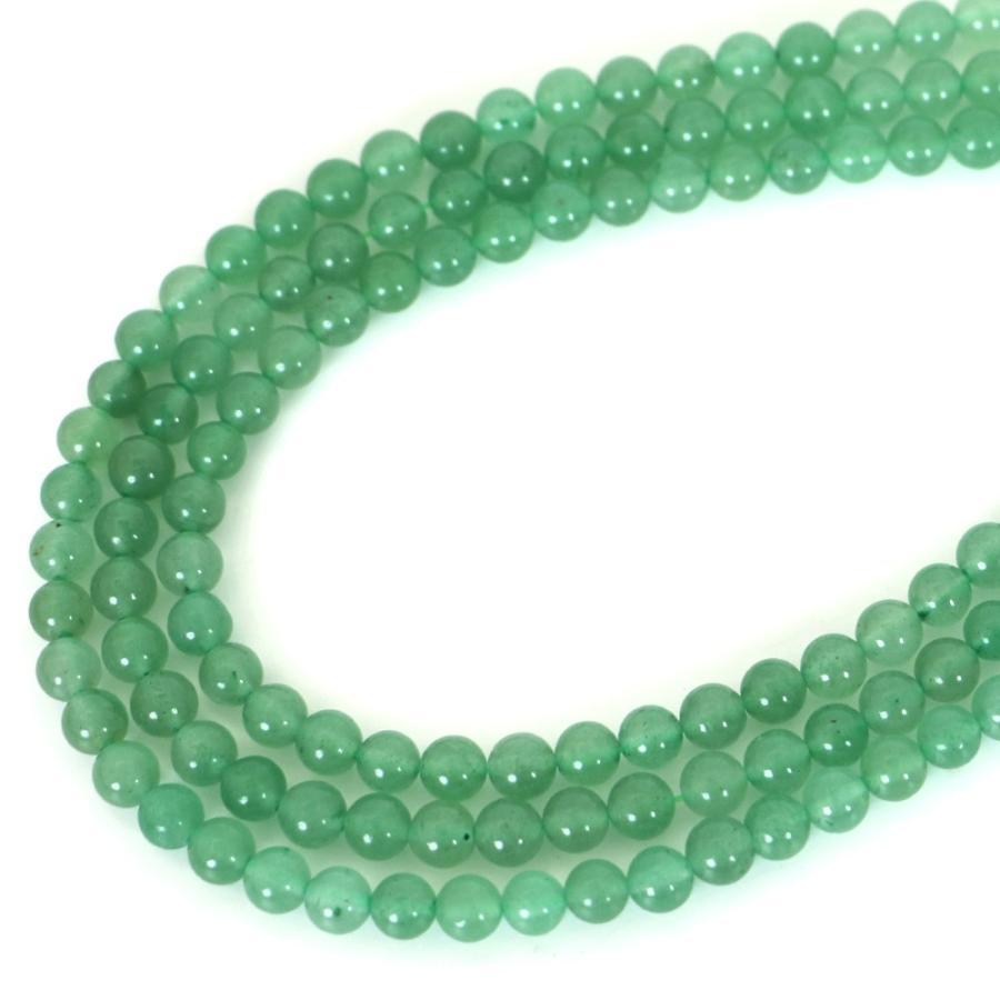 パワーストーン 天然石 ビーズ アベンチュリン 丸玉 6mm 1連販売 |  | 01