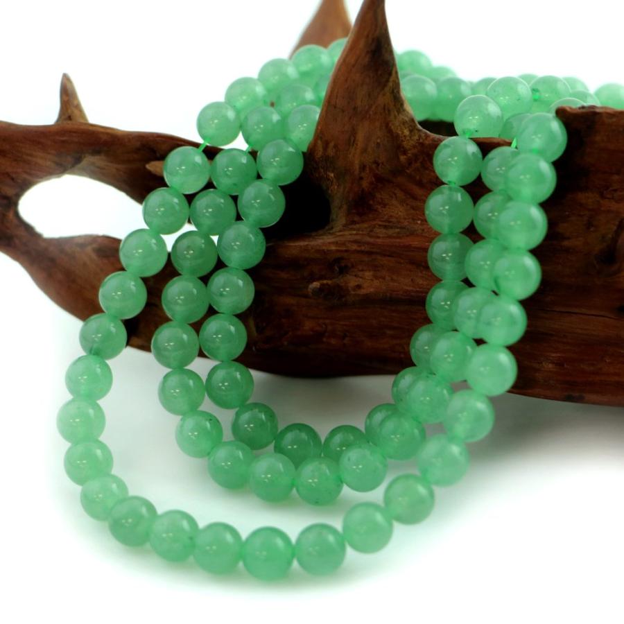 パワーストーン 天然石 ビーズ アベンチュリン 丸玉 8mm 1連販売 |  | 02