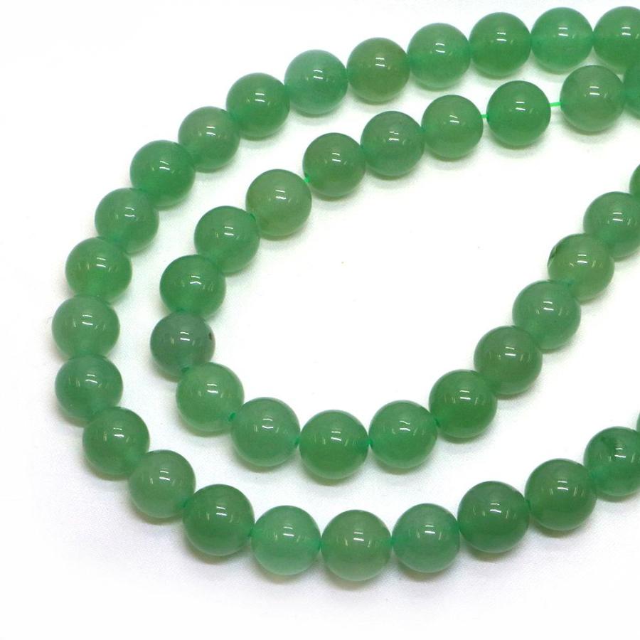 パワーストーン 天然石 ビーズ アベンチュリン 丸玉 10mm 1連販売 |  | 01