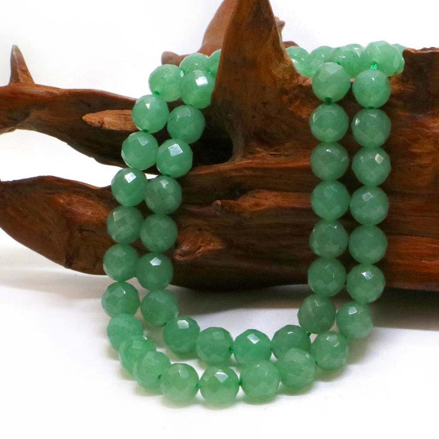 パワーストーン 天然石 ビーズ アベンチュリン カット 8mm 1連販売 |  | 02