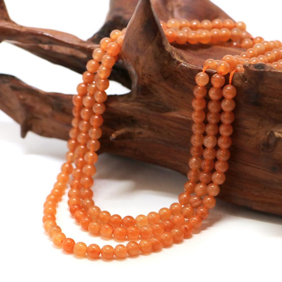 パワーストーン 天然石 ビーズ オレンジアベンチュリン 丸玉 4mm 1連販売 |  | 02