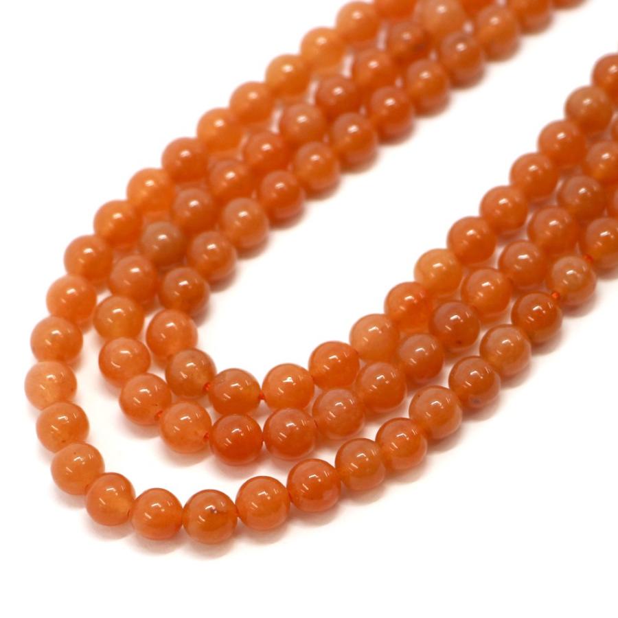 パワーストーン 天然石 ビーズ オレンジアベンチュリン 丸玉 6mm 1連販売 |  | 01