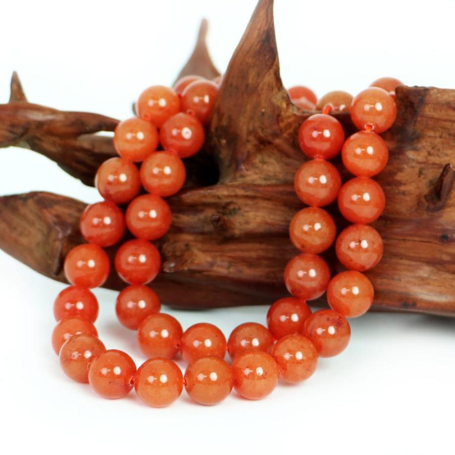 パワーストーン 天然石 ビーズ オレンジアベンチュリン 丸玉 10mm 1連販売 |  | 02