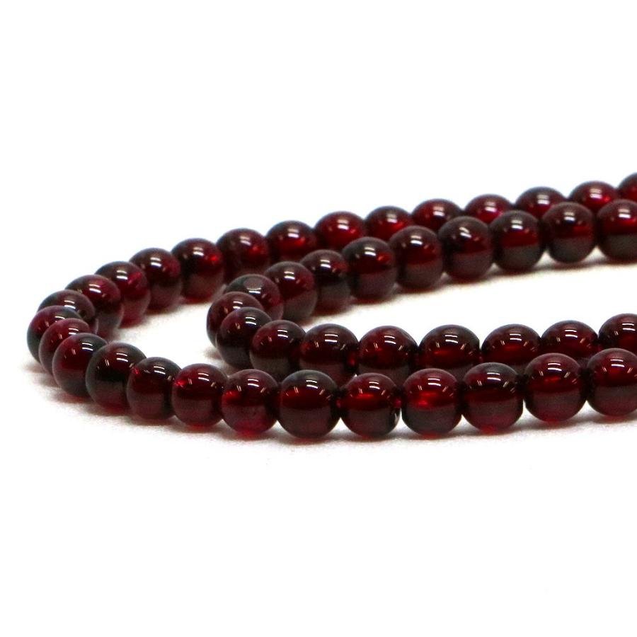 パワーストーン 天然石 ビーズ ガーネット 丸玉 4mm 1連販売 | 