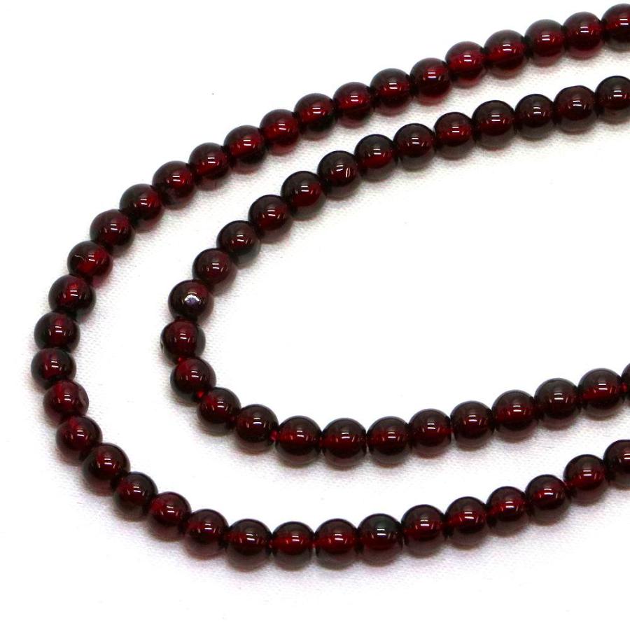 パワーストーン 天然石 ビーズ ガーネット 丸玉 4mm 1連販売 |  | 01