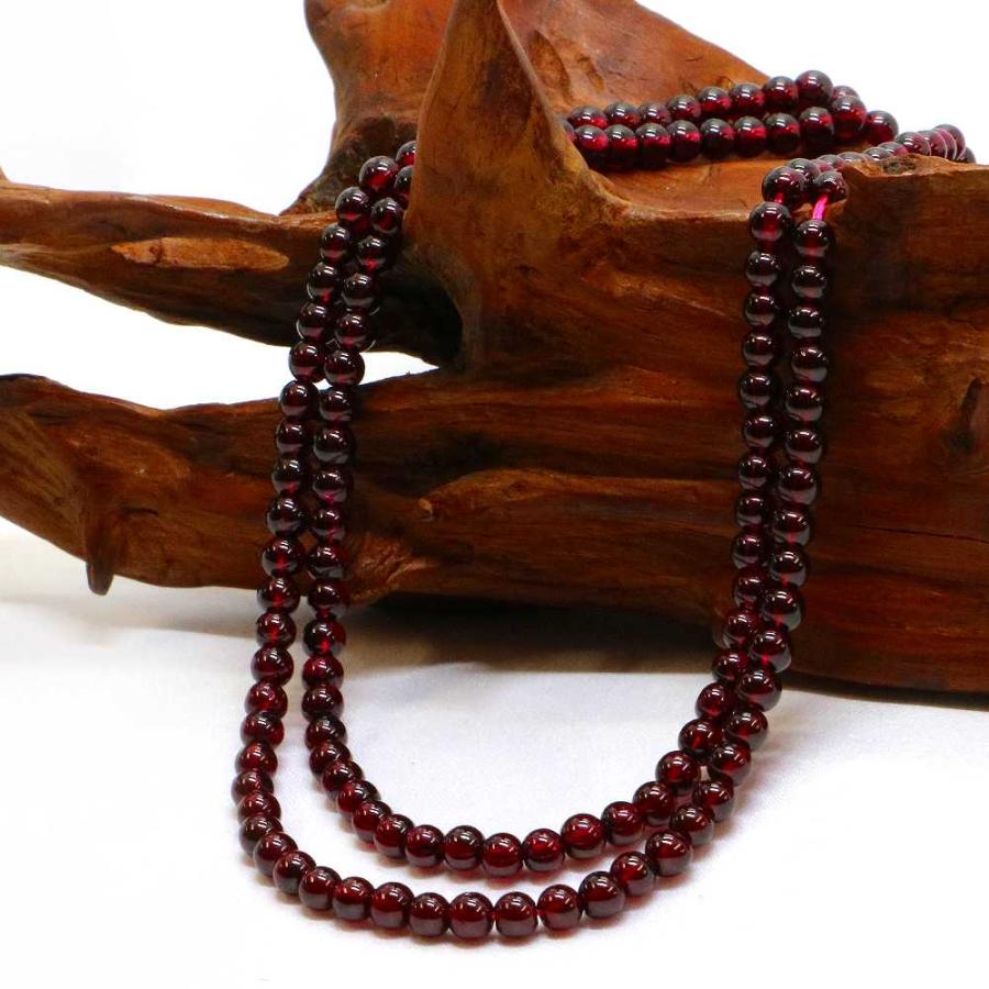 パワーストーン 天然石 ビーズ ガーネット 丸玉 4mm 1連販売 |  | 02