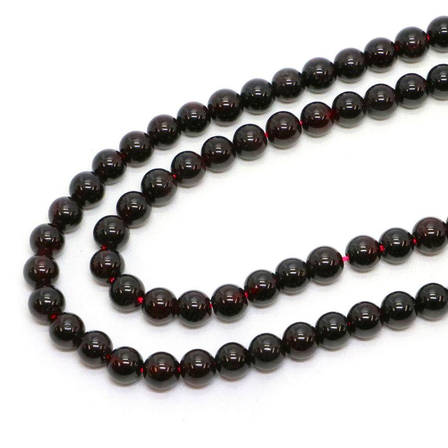 パワーストーン 天然石 ビーズ ガーネット 丸玉 6mm 1連販売 |  | 01