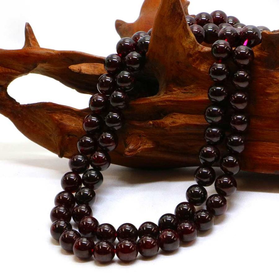 パワーストーン 天然石 ビーズ ガーネット 丸玉 8mm 1連販売 |  | 02