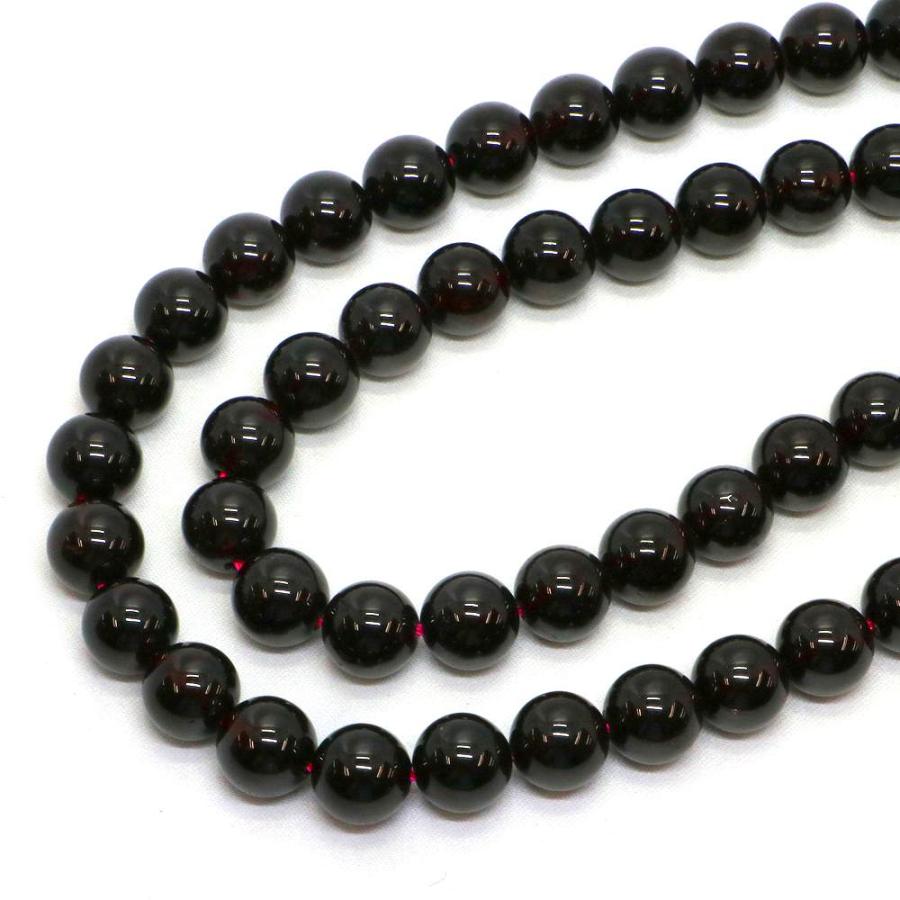 パワーストーン 天然石 ビーズ ガーネット 丸玉 10mm 1連販売 |  | 01