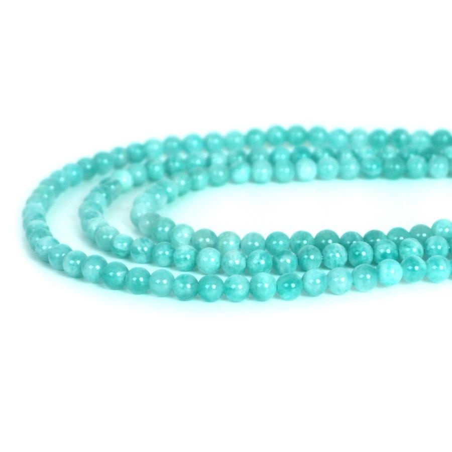 パワーストーン 天然石 ビーズ アマゾナイト 丸玉 4mm 1連販売 | 