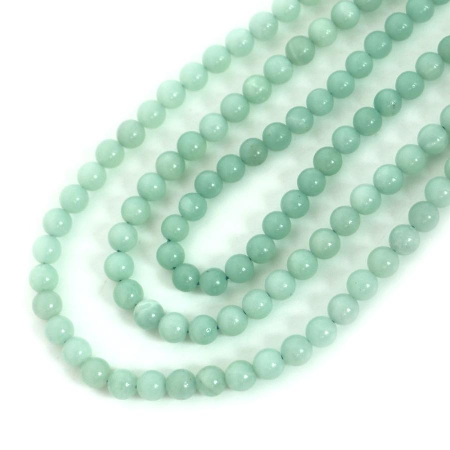 パワーストーン 天然石 ビーズ アマゾナイト 丸玉 6mm 1連販売 |  | 01
