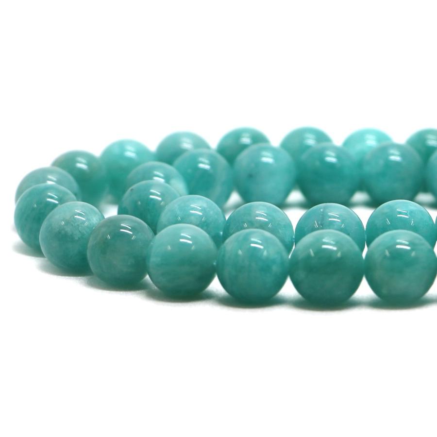 パワーストーン 天然石 ビーズ アマゾナイトAA（ロシア産） 丸玉 10mm 1連販売 | 