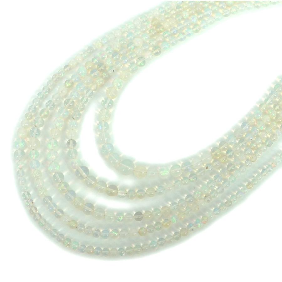 パワーストーン 天然石 ビーズ オパール 丸玉 3〜7ｍｍ（グラデーション） 1連販売 |  | 01