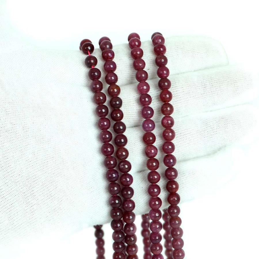 パワーストーン 天然石 ビーズ ルビー 丸玉 6ｍｍ 1連販売 |  | 03