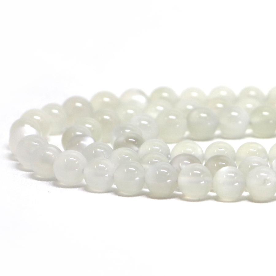パワーストーン 天然石 ビーズ ムーンストーン（白） 丸玉 6mm 1