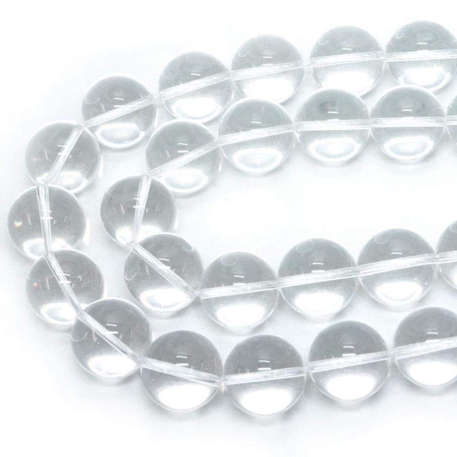 パワーストーン 天然石 ビーズ 水晶（クリスタル） 丸玉 18mm 1連販売