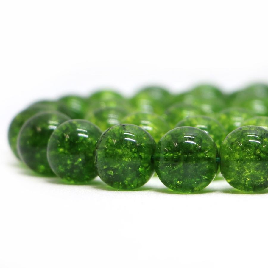 パワーストーン 天然石 ビーズ クォーツ（染め）（グリーン） 丸玉 12mm 1連販売 | 