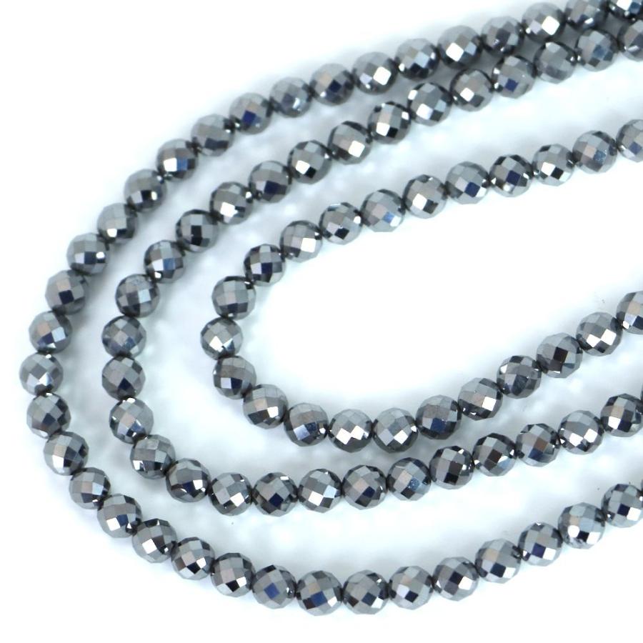 パワーストーン 天然石 ビーズ テラヘルツ カット 6mm 1連販売 |  | 01