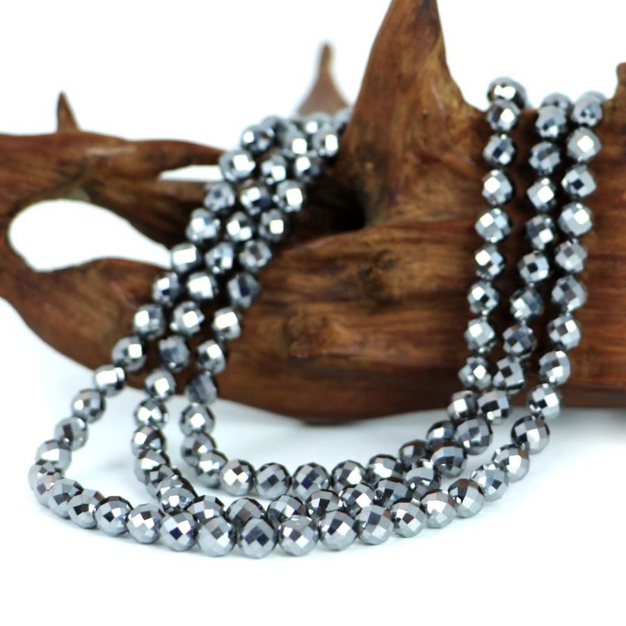 パワーストーン 天然石 ビーズ テラヘルツ カット 6mm 1連販売 |  | 02