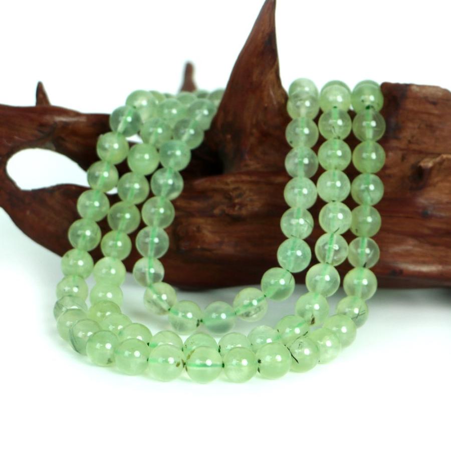パワーストーン 天然石 ブレスレット プレナイト 丸玉 8mm 数珠 念珠 Bracelet お試し価格 |  | 11