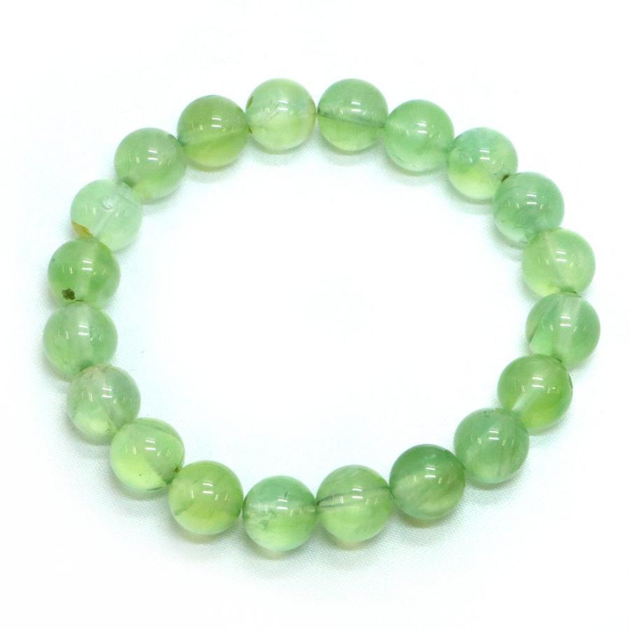 パワーストーン 天然石 ブレスレット プレナイト 丸玉 8mm 数珠 念珠 Bracelet お試し価格 |  | 01