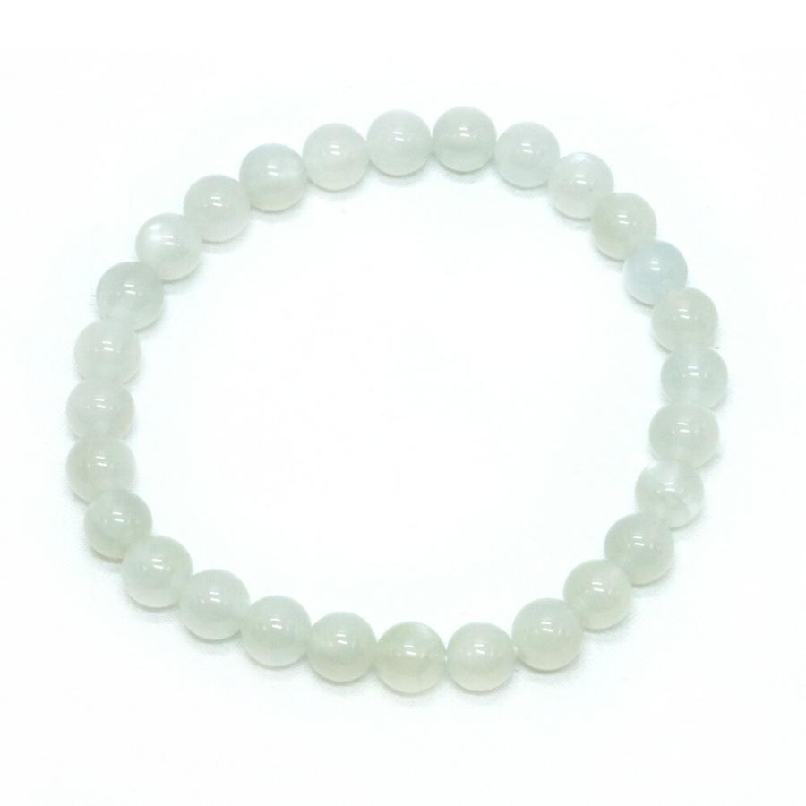 パワーストーン 天然石 ブレスレット ムーンストーン 丸玉 6mm 数珠 念珠 Bracelet お試し価格 |  | 01