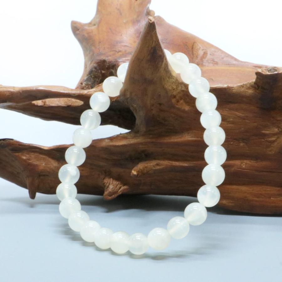 パワーストーン 天然石 ブレスレット ムーンストーン 丸玉 6mm 数珠 念珠 Bracelet お試し価格 |  | 03