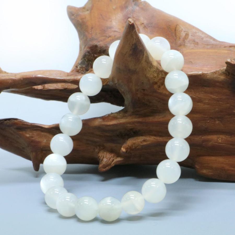 パワーストーン 天然石 ブレスレット ムーンストーン 丸玉 8mm 数珠 念珠 Bracelet お試し価格 |  | 03