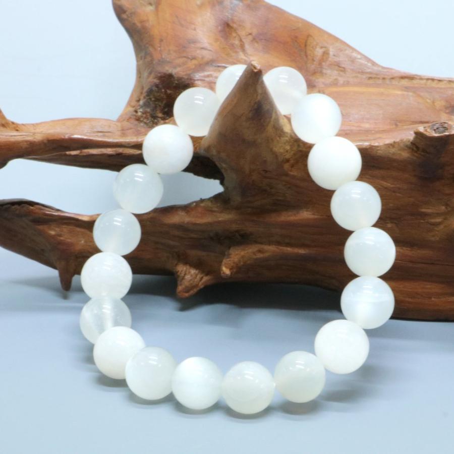 パワーストーン 天然石 ブレスレット ムーンストーン 丸玉 10mm 数珠 念珠 Bracelet お試し価格 |  | 03