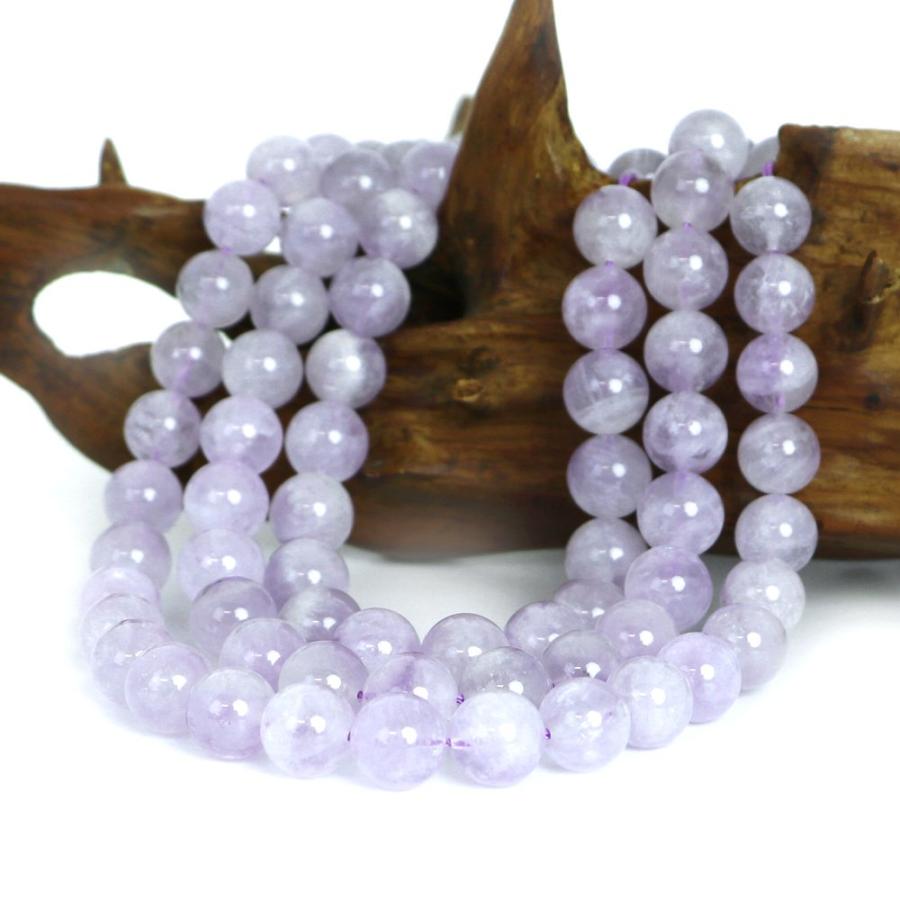 パワーストーン 天然石 ブレスレット ラベンダーアメジスト 丸玉 10mm 数珠 念珠 Bracelet お試し価格 |  | 11