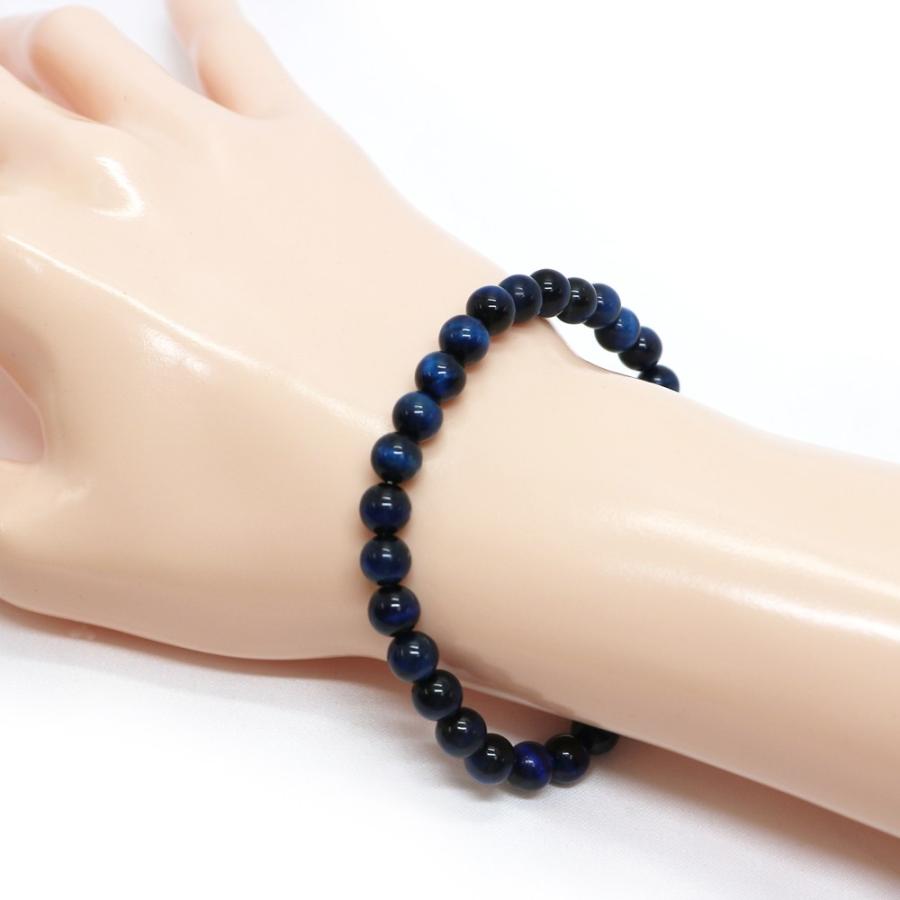 パワーストーン 天然石 ブレスレット ブルータイガーアイ 丸玉 6mm 数珠 念珠 Bracelet お試し価格 |  | 02