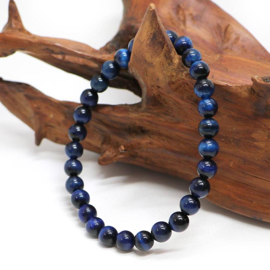 パワーストーン 天然石 ブレスレット ブルータイガーアイ 丸玉 6mm 数珠 念珠 Bracelet お試し価格 |  | 03