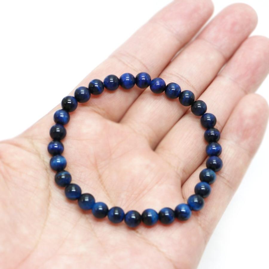 パワーストーン 天然石 ブレスレット ブルータイガーアイ 丸玉 6mm 数珠 念珠 Bracelet お試し価格 |  | 04