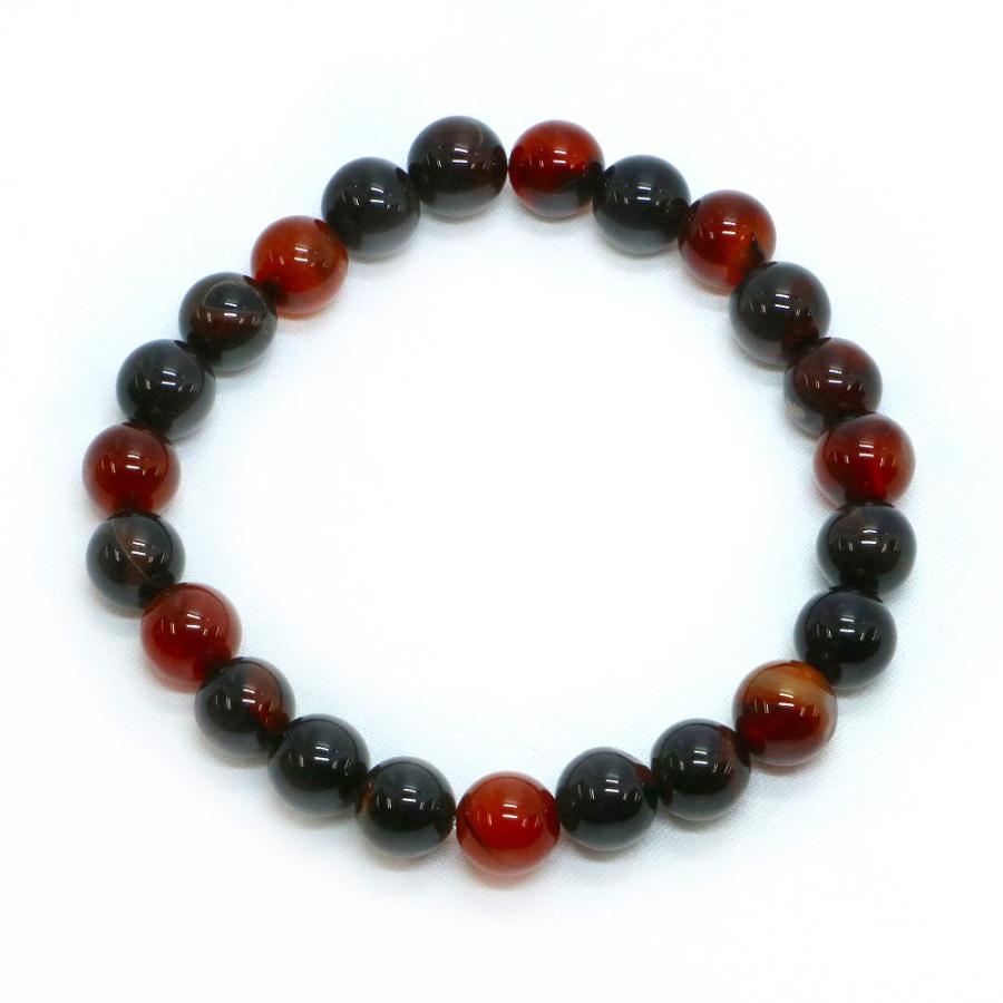 パワーストーン 天然石 ブレスレット メノウ アゲート 丸玉 8mm 数珠 念珠 Bracelet お試し価格 |  | 01