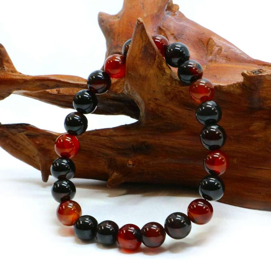 パワーストーン 天珠 ブラッドストーン めのう 赤瑪瑙 健康 長寿 数珠