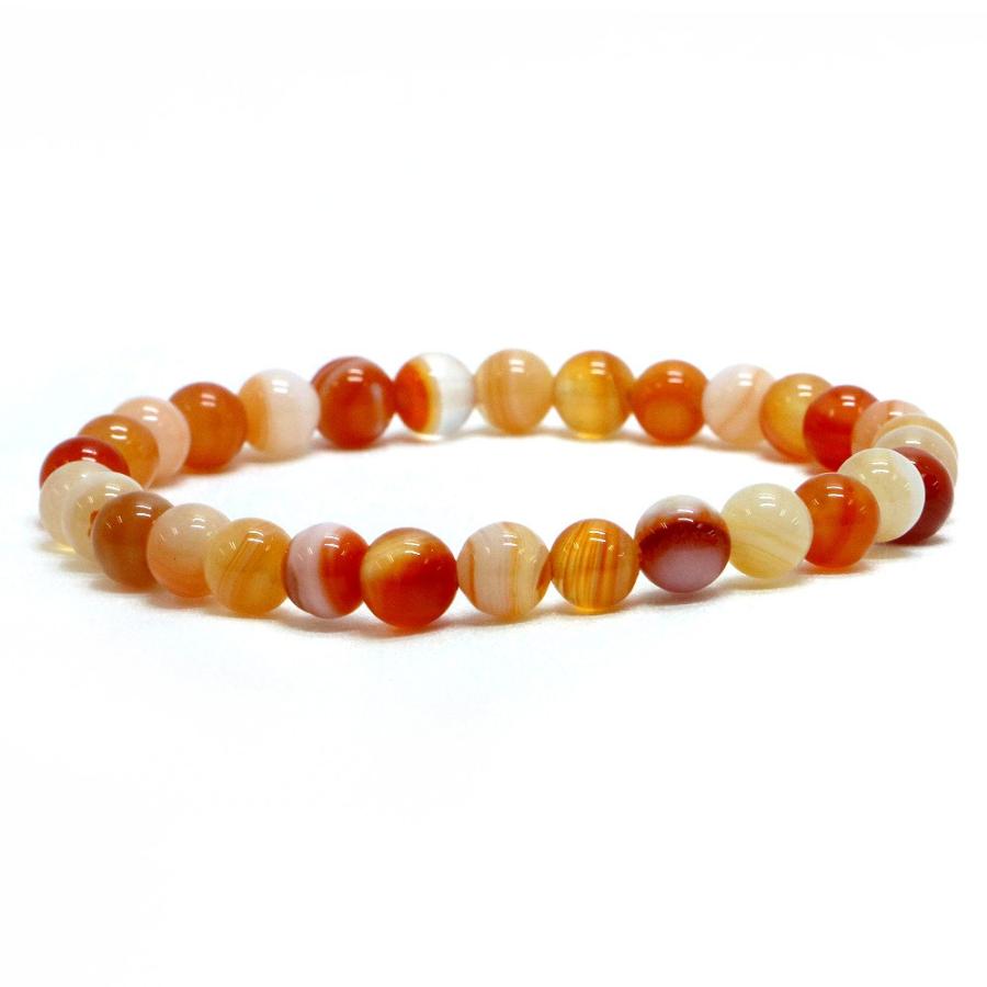 パワーストーン 天然石 ブレスレット サードオニキス 丸玉 6mm 数珠 念珠 Bracelet お試し価格 | 