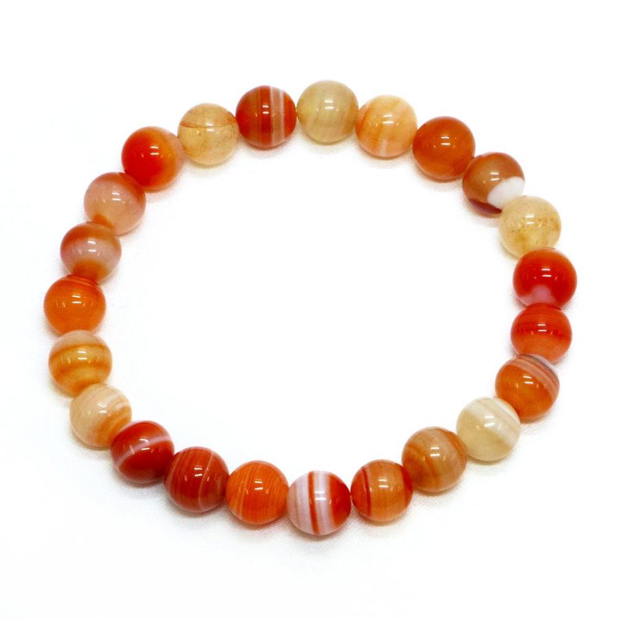 パワーストーン 天然石 ブレスレット サードオニキス 丸玉 8mm 数珠 念珠 Bracelet お試し価格 |  | 01