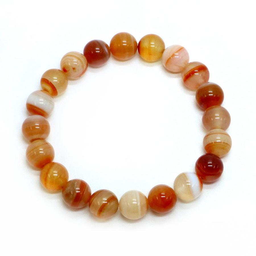 パワーストーン 天然石 ブレスレット サードオニキス 丸玉 10mm 数珠 念珠 Bracelet お試し価格 |  | 01