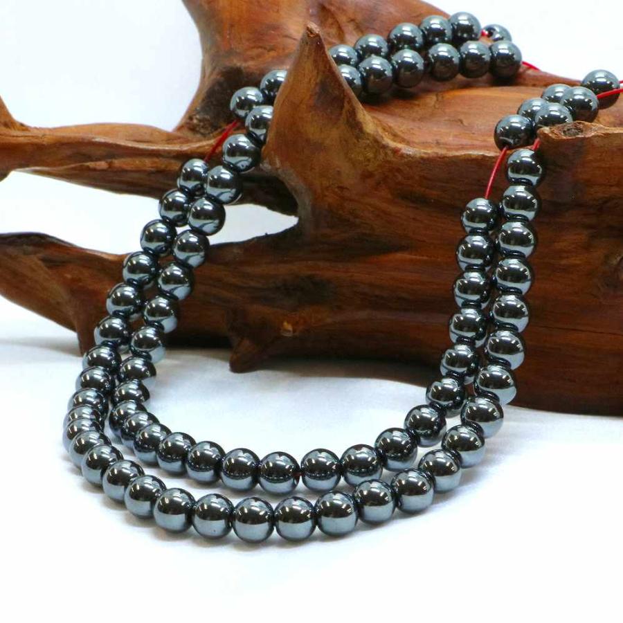 パワーストーン 天然石 ブレスレット ヘマタイト 丸玉 6mm 数珠 念珠 Bracelet お試し価格 |  | 11