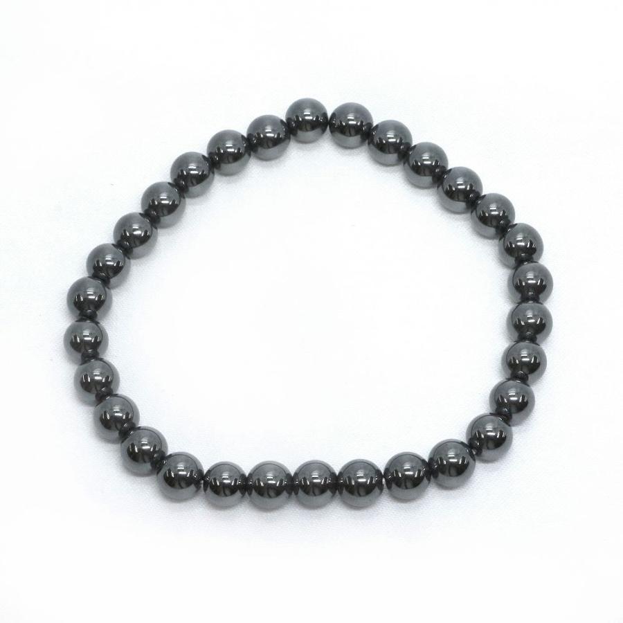 パワーストーン 天然石 ブレスレット ヘマタイト 丸玉 6mm 数珠 念珠 Bracelet お試し価格 |  | 01