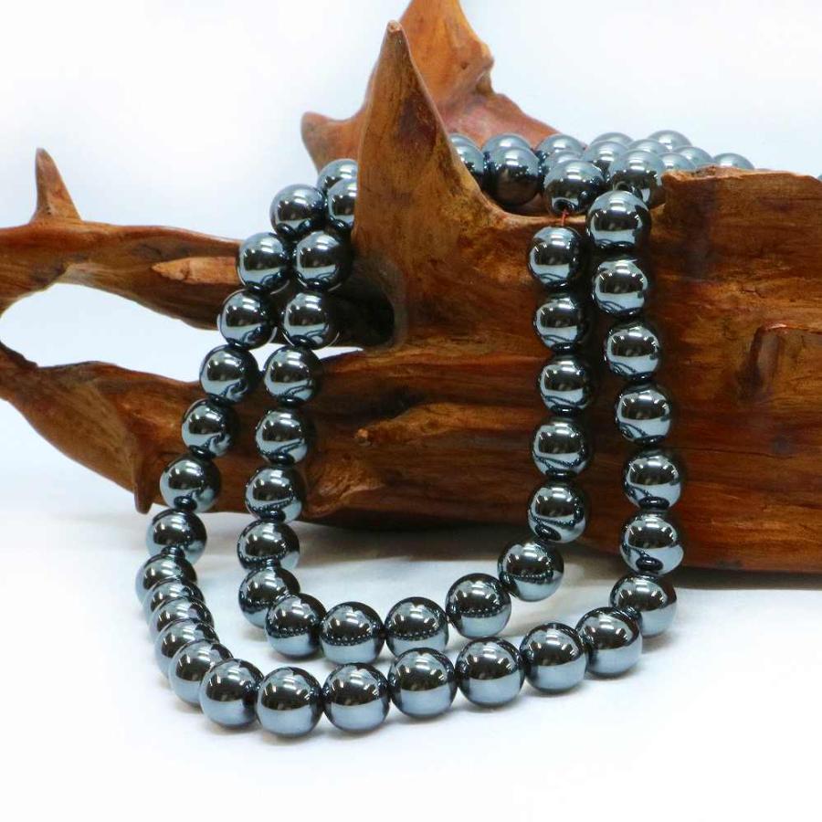 パワーストーン 天然石 ブレスレット ヘマタイト 丸玉 8mm 数珠 念珠 Bracelet お試し価格 |  | 11