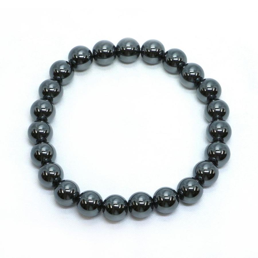 パワーストーン 天然石 ブレスレット ヘマタイト 丸玉 8mm 数珠 念珠 Bracelet お試し価格 |  | 01