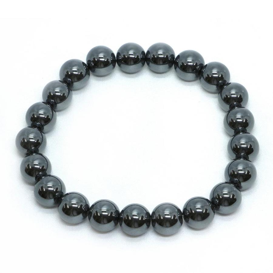 パワーストーン 天然石 ブレスレット ヘマタイト 丸玉 10mm 数珠 念珠 Bracelet お試し価格 |  | 01